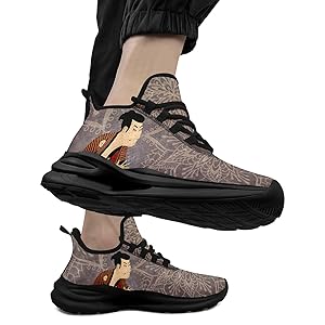 和風画 Amazon | [CoolCustomize] 浮世絵名作 ランニングシューズ｜葛飾